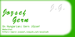 jozsef gern business card